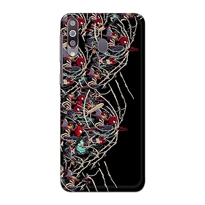 printfidaa printed hard back cover case for samsung galaxy m30 back cover famous cartoon character -112
