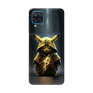 printfidaa printed hard back cover case for samsung galaxy a12  m12  f12 back cover cartoon cat -112