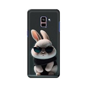 printfidaa printed hard back cover case for samsung galaxy a8 plus  a8 back cover cool baby rabbit -112