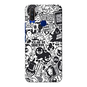 Printed Hard Back Cover Case for Vivo