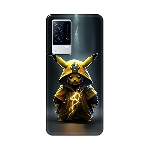 printfidaa printed hard back cover case for vivo iqoo 9 5g back cover cartoon cat -112