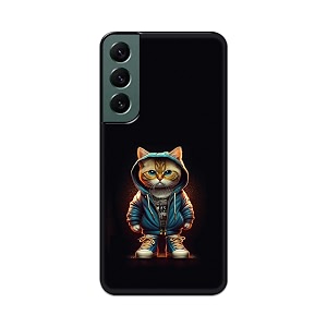 printfidaa printed hard back cover case for samsung galaxy s22 5g back cover hipster cat -112