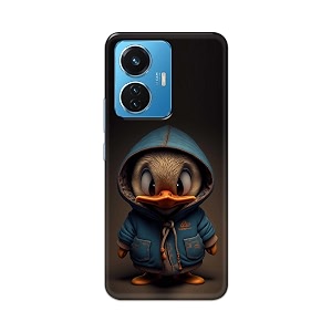 printfidaa printed hard back cover case for vivo y55 2022  vivo t1 44w  vivo iqoo z6 44w back cover animated duck -112