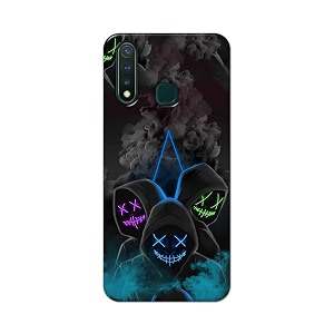 printfidaa printed hard back cover case for vivo y19  vivo u3 back cover mask man -112