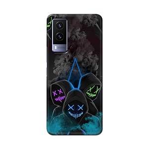 printfidaa printed hard back cover case for vivo v21e 5g back cover mask man -112
