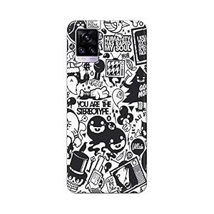 Printed Hard Back Cover Case for Vivo