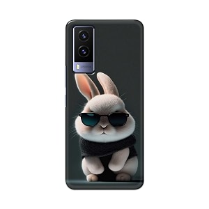 printfidaa printed hard back cover case for vivo v21e 5g back cover cool baby rabbit -112
