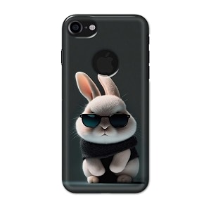 printfidaa printed hard back cover case for apple iphone 7 logo  iphone 8 logo back cover cool baby rabbit -112
