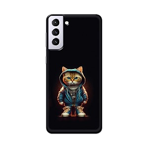 printfidaa printed hard back cover case for samsung galaxy s21 5g back cover hipster cat -112