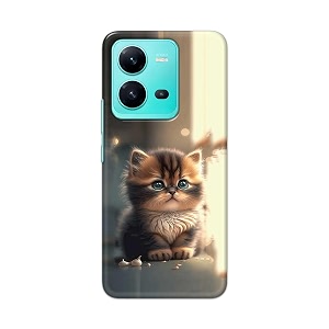 printfidaa printed hard back cover case for vivo v25 back cover cute cat -112