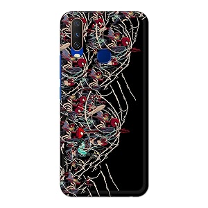 printfidaa printed hard back cover case for vivo y15  vivo y17  vivo y11  vivo u10  vivo y12  vivo y12i back cover famous cartoon character -112