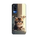 PRINTFIDAA® Printed Hard Back Cover Case for Xiaomi 12 Pro Back Cover (Cute Cat) -112