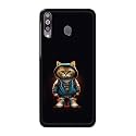 PRINTFIDAA® Printed Hard Back Cover Case for Samsung Galaxy M30 Back Cover (Hipster Cat) -112
