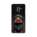 PRINTFIDAA® Printed Hard Back Cover Case for Samsung Galaxy A8 Plus | A8+ Back Cover (Animated Duck) -112