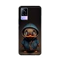 PRINTFIDAA® Printed Hard Back Cover Case for Vivo Y73 | Vivo V21e 4G Back Cover (Animated Duck) -112