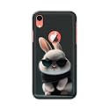 PRINTFIDAA® Printed Hard Back Cover Case for Apple iPhone XR Logo View Back Cover (Cool Baby Rabbit) -112