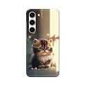 PRINTFIDAA® Printed Hard Back Cover Case for Samsung Galaxy S23 5G Back Cover (Cute Cat) -112