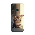 PRINTFIDAA® Printed Hard Back Cover Case for Vivo Y19 | Vivo U3 Back Cover (Cute Cat) -112