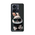 PRINTFIDAA® Printed Hard Back Cover Case for Vivo iQOO Z6 Pro 5G | Vivo T1 Pro 5G | Vivo S15e Back Cover (Cool Baby Rabbit) -112