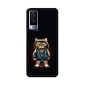 PRINTFIDAA® Printed Hard Back Cover Case for Vivo V21e 5G Back Cover (Hipster Cat) -112