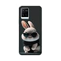 PRINTFIDAA® Printed Hard Back Cover Case for Vivo Y21 | Y21T | Y21s | Y21e | Y21A | Y21G | Y33S | Y33T | Y32 | Vivo T1x Back Cover (Cool Baby Rabbit) -112