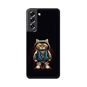 PRINTFIDAA® Printed Hard Back Cover Case for Samsung Galaxy S21 FE 5G Back Cover (Hipster Cat) -112