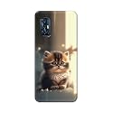 PRINTFIDAA® Printed Hard Back Cover Case for Vivo V17 Back Cover (Cute Cat) -112