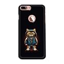 PRINTFIDAA® Printed Hard Back Cover Case for Apple iPhone 7+ Plus Logo | iPhone 8+ Plus Logo Back Cover (Hipster Cat) -112