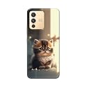 PRINTFIDAA® Printed Hard Back Cover Case for Vivo V23 5G Back Cover (Cute Cat) -112