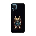 PRINTFIDAA® Printed Hard Back Cover Case for Samsung Galaxy A12 | M12 | F12 Back Cover (Hipster Cat) -112