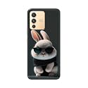 PRINTFIDAA® Printed Hard Back Cover Case for Vivo V23 5G Back Cover (Cool Baby Rabbit) -112
