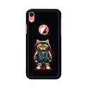 PRINTFIDAA® Printed Hard Back Cover Case for Apple iPhone XR Logo View Back Cover (Hipster Cat) -112