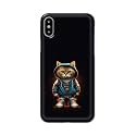 PRINTFIDAA® Printed Hard Back Cover Case for Apple iPhone X | iPhone 10 | iPhone Xs | iPhone 10s Back Cover (Hipster Cat) -112