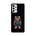 PRINTFIDAA® Printed Hard Back Cover Case for Samsung Galaxy A73 5G Back Cover (Hipster Cat) -112