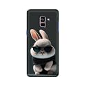 PRINTFIDAA® Printed Hard Back Cover Case for Samsung Galaxy A8 Plus | A8+ Back Cover (Cool Baby Rabbit) -112