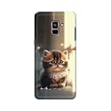 PRINTFIDAA® Printed Hard Back Cover Case for Samsung Galaxy A8 Plus | A8+ Back Cover (Cute Cat) -112