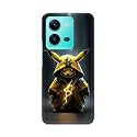 PRINTFIDAA® Printed Hard Back Cover Case for Vivo V25 Back Cover (Cartoon Cat) -112