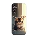 PRINTFIDAA® Printed Hard Back Cover Case for Samsung Galaxy A14 | A14 5G Back Cover (Cute Cat) -112