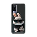 PRINTFIDAA® Printed Hard Back Cover Case for Vivo V21e 5G Back Cover (Cool Baby Rabbit) -112