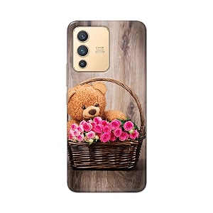 PRINTFIDAA Roses and Teddy Bear in The