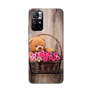 PRINTFIDAA Roses and Teddy Bear in The