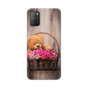 PRINTFIDAA Roses and Teddy Bear in The