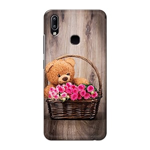 PRINTFIDAA Roses and Teddy Bear in The