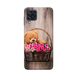 PRINTFIDAA Roses and Teddy Bear in The