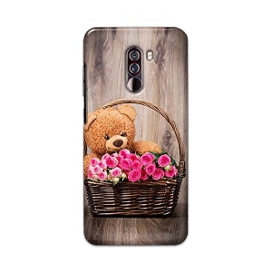 PRINTFIDAA Roses and Teddy Bear in The