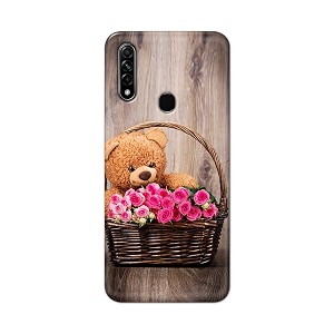 PRINTFIDAA Roses and Teddy Bear in The