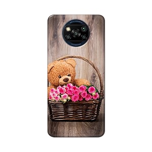 PRINTFIDAA Roses and Teddy Bear in The
