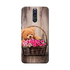 PRINTFIDAA Roses and Teddy Bear in The