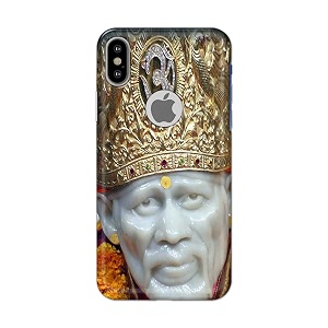 printfidaa sai baba lord shiridi great god hinduism hindu religious printed designer hard case for apple iphone x logoiphone 10  iphone teniphone xs logo back cover -e rpm1005