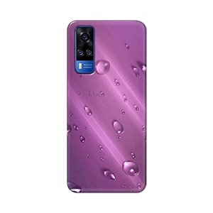 PRINTFIDAA Water Bubbles in Lilac Background Printed